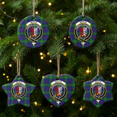 Boyle Tartan Crest Christmas Ceramic Ornament